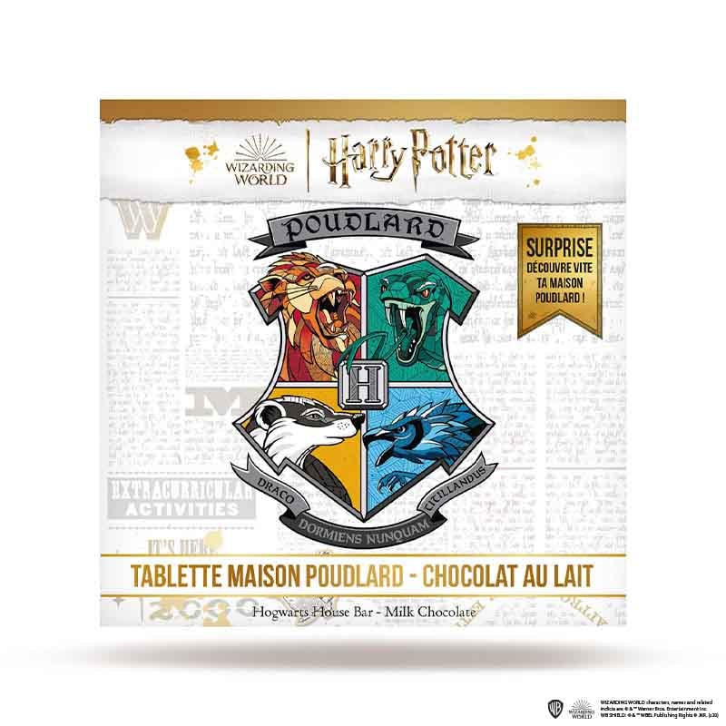 TABLETTE CHOCOLAT LAIT 80G MAISON DE POUDLARD-HARRY POTTER